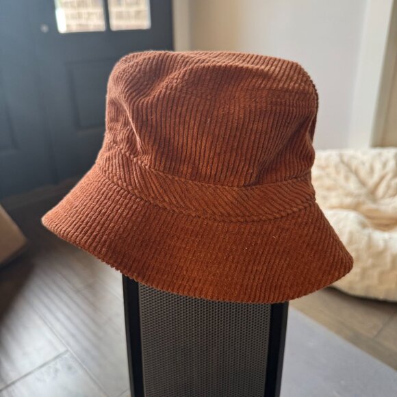 Brixton Oath Corduroy Packable Bucket Hat Red Burnt Orange Medium Round Top main image 5